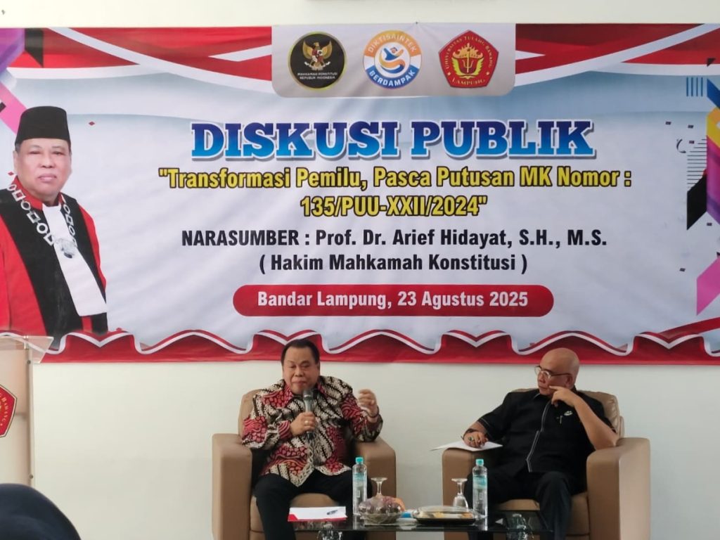 UTB Lampung Gelar Diskusi Publik Transformasi Pemilu Bersama Hakim MK 2 IMG 20250823 195211