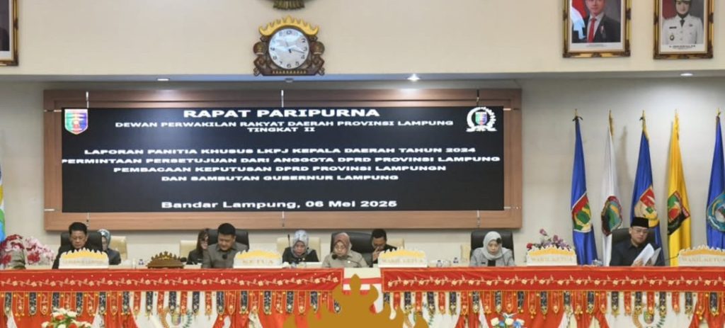 DPRD Lampung Kawal Transparansi LKPJ 2024, Dorong Perbaikan Kinerja Pemerintah Daerah 1 Rapat Paripurna DPRD Provinsi Lampung Pembicaraan Tingkat II