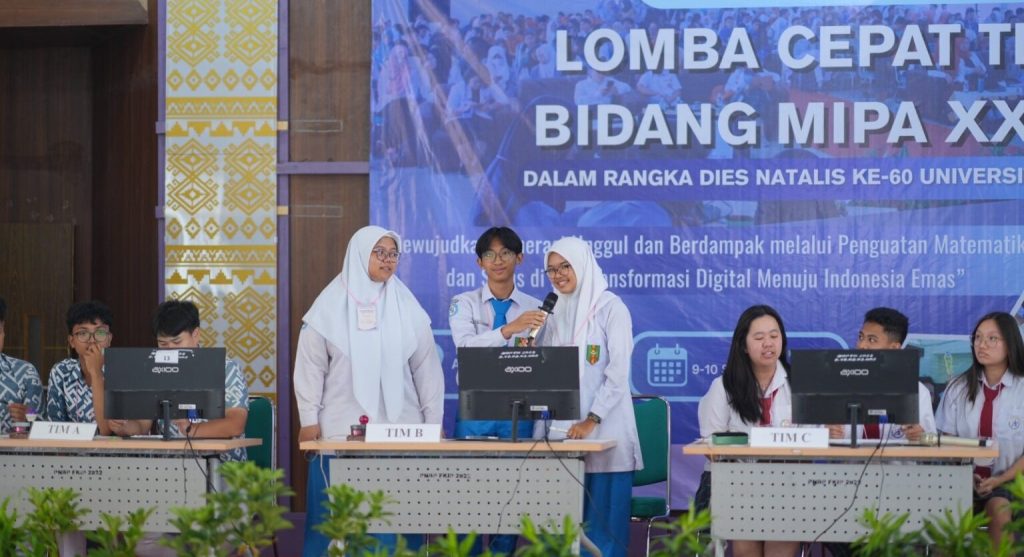 Unila Tumbuhkan Budaya Nalar Pelajar Lampung Lewat Lomba Cepat Tepat MIPA