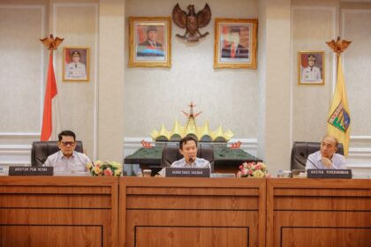 Sekdaprov Marindo Kurniawan Pimpin Rakor Program Kerja Sekretariat Daerah