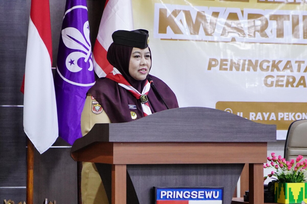 Umi Laila Buka Rakercab XI Kwarcab Pramuka Pringsewu