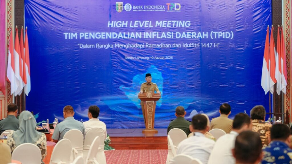 Gubernur Lampung Pimpin Pertemuan Tingkat Tinggi Tim Pengendalian Inflasi Daerah