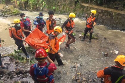 Anak Hanyut di Drainase Rajabasa, Tim Gabungan Lakukan Pencarian