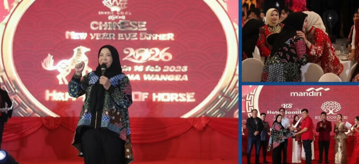 Hadiri Chinese New Year Eve Dinner 2026, Eva Dwiana Dukung Keberagaman