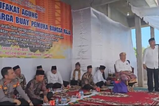 Marga Buay Pemuka Bangsa Raja Way Kanan Persoalkan Perluasan Register 44