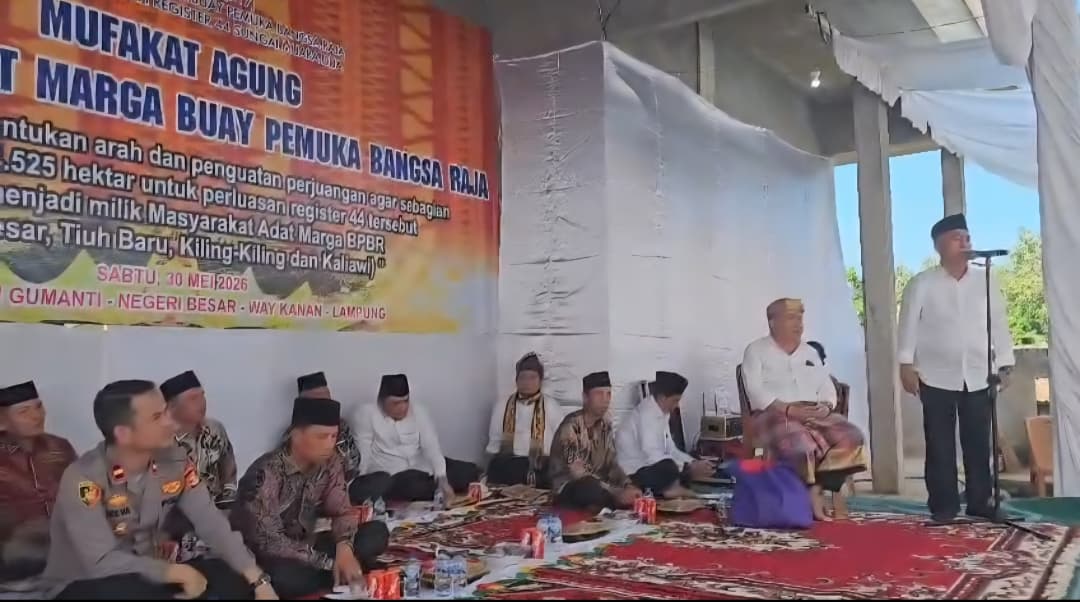 Marga Buay Pemuka Bangsa Raja Way Kanan Persoalkan Perluasan Register 44