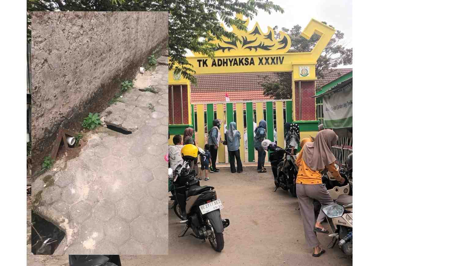 Air Buangan Kamar Mandi TK ADHYAKSA XXXIV Dirancang Melintasi Paving Warga 1 Air Buangan Kamar Mandi TK ADHYAKSA XXXIV Dirancang Melintasi Paving Warga
