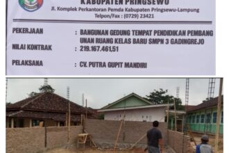 Konsultan Pengawas Mengaku Tak Pahami Standar Harga Bangunan, Proyek RKB SMPN 3 Gadingrejo Rp219 Juta Tuai Sorotan