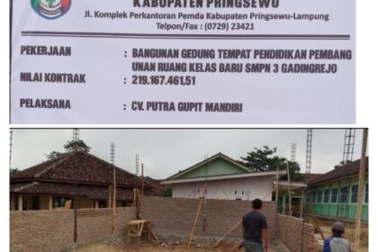 Konsultan Pengawas Mengaku Tak Pahami Standar Harga Bangunan, Proyek RKB SMPN 3 Gadingrejo Rp219 Juta Tuai Sorotan 2 Konsultan Pengawas Mengaku Tak Pahami Standar Harga Bangunan, Proyek RKB SMPN 3 Gadingrejo Rp219 Juta Tuai Sorotan