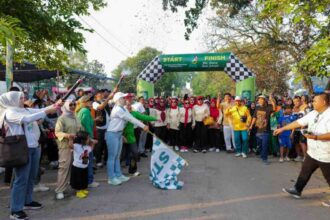 Harlah PKB ke-28, Ribuan Warga Ikuti Jalan Sehat di Lampung Tengah
