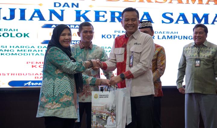Bandar Lampung Gandeng Kabupaten Solok Perkuat Ketahanan Pangan dan Stabilkan Harga