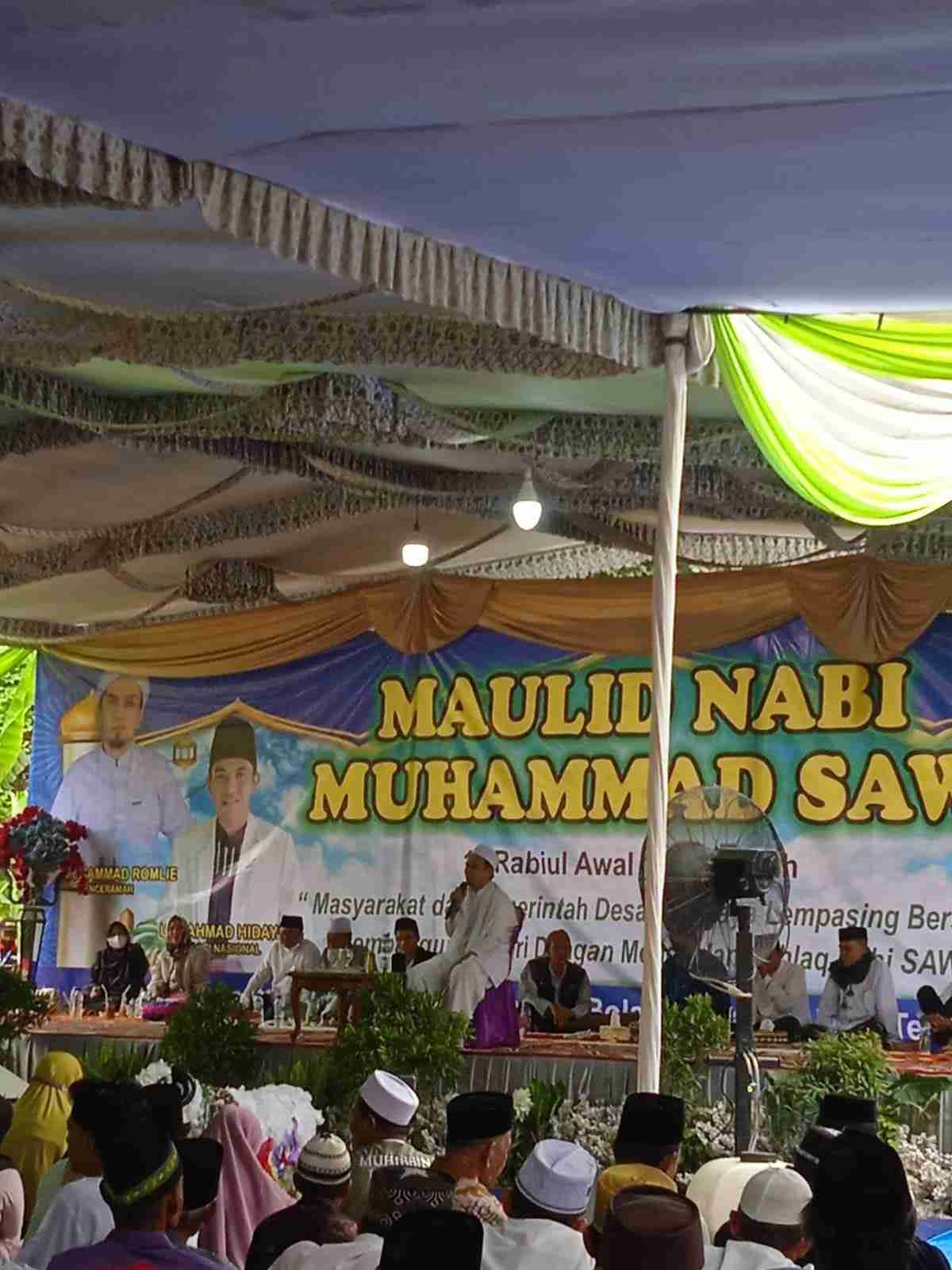 Ustaz Aang Romli Sampaikan Empat Pesan Penting dalam Peringatan Maulid Nabi