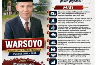 Calon Kepala Pekon Pujodadi Warsoyo Usung Gagasan Pembangunan Berbasis Masyarakat