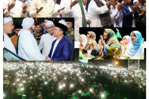Ribuan Syekhermania dan Umat Muslim Padati Acara Pringsewu Bershalawat 13 Ribuan Syekhermania dan Umat Muslim Padati Acara Pringsewu Bershalawat