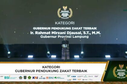 Pengelolaan Zakat Lampung Dapat Apresiasi Nasional di Grand BAZNAS Awards 2026
